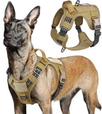 No-Pull Tactical Dog Harness MOLLE Vest for Medium & Large Dogs - Rustic Threads Farm