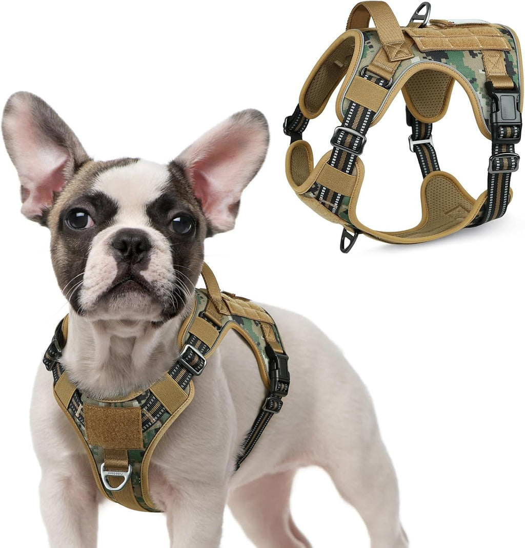 No-Pull Tactical Dog Harness MOLLE Vest for Medium & Large Dogs - Rustic Threads Farm