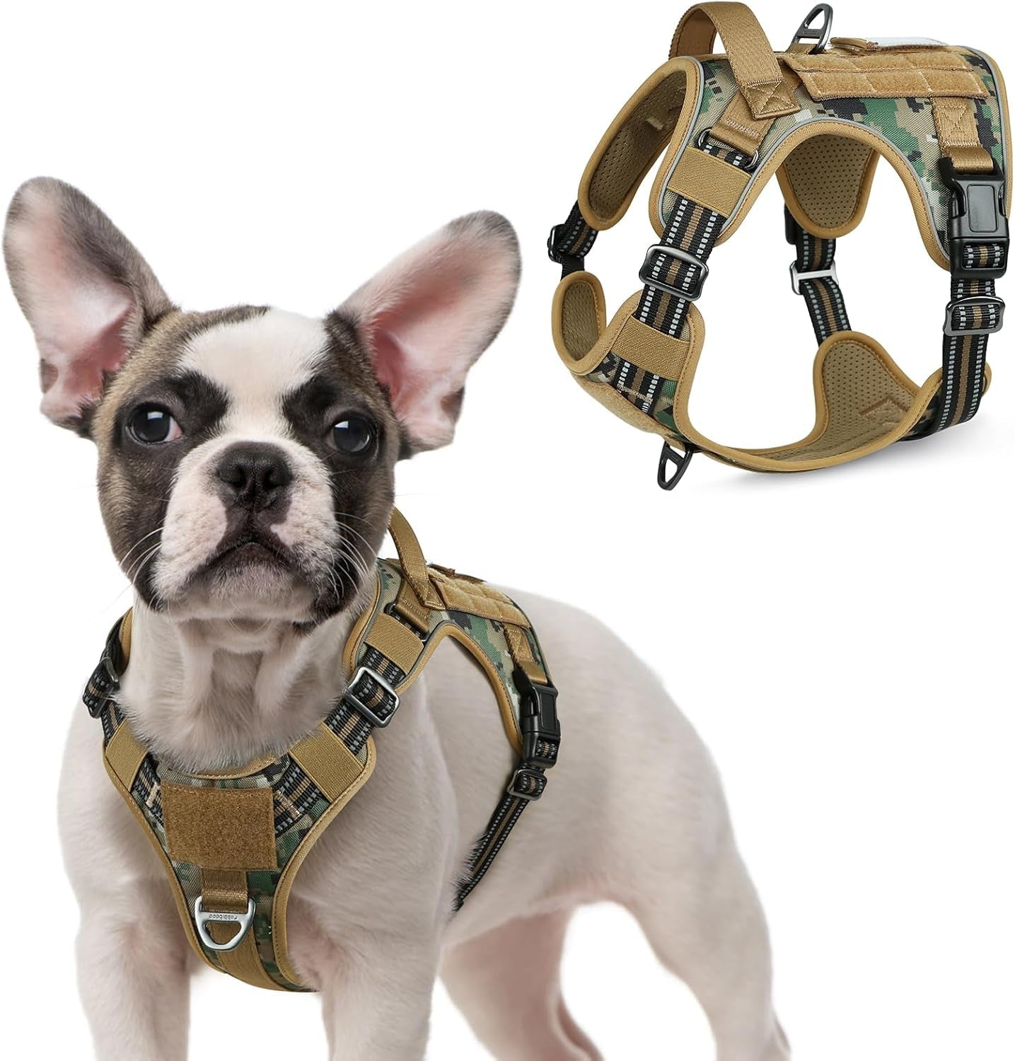 No-Pull Tactical Dog Harness MOLLE Vest for Medium & Large Dogs - Rustic Threads Farm
