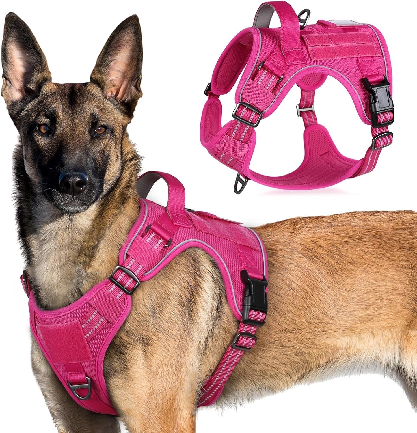 No-Pull Tactical Dog Harness MOLLE Vest for Medium & Large Dogs - Rustic Threads Farm