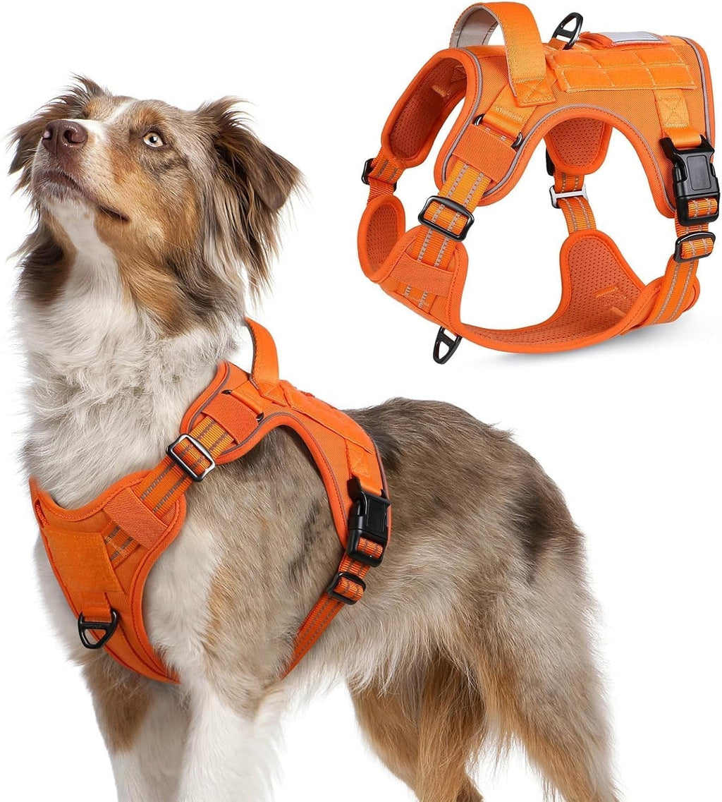 No-Pull Tactical Dog Harness MOLLE Vest for Medium & Large Dogs - Rustic Threads Farm