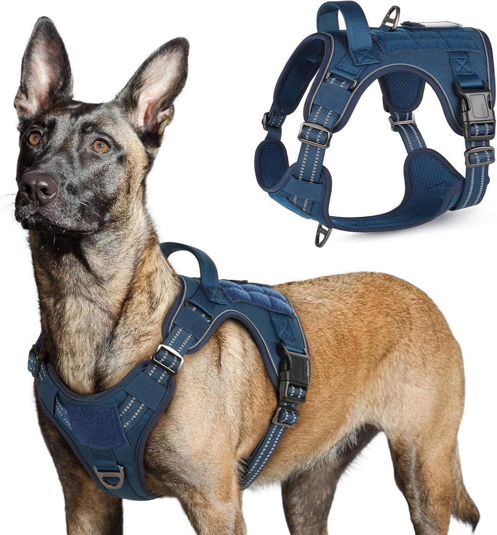 No-Pull Tactical Dog Harness MOLLE Vest for Medium & Large Dogs - Rustic Threads Farm