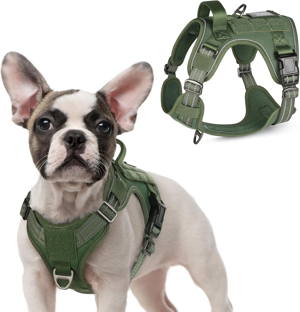 No-Pull Tactical Dog Harness MOLLE Vest for Medium & Large Dogs - Rustic Threads Farm