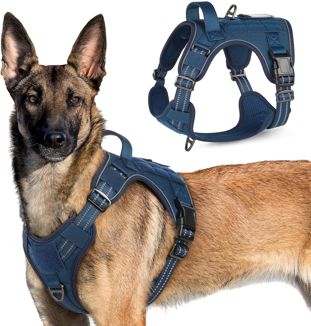 No-Pull Tactical Dog Harness MOLLE Vest for Medium & Large Dogs - Rustic Threads Farm