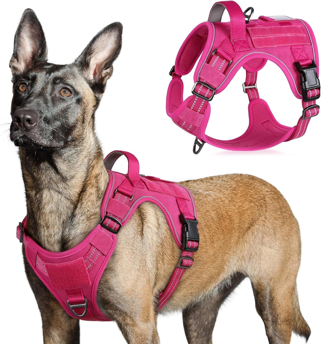 No-Pull Tactical Dog Harness MOLLE Vest for Medium & Large Dogs - Rustic Threads Farm