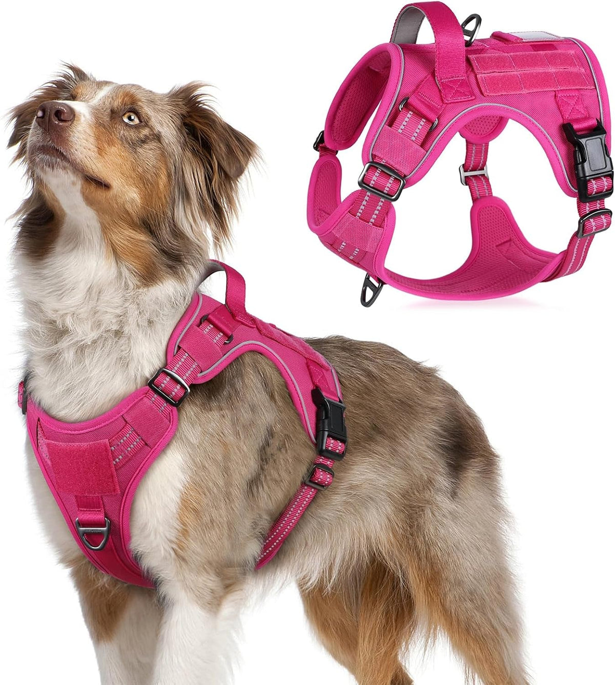 No-Pull Tactical Dog Harness MOLLE Vest for Medium & Large Dogs - Rustic Threads Farm