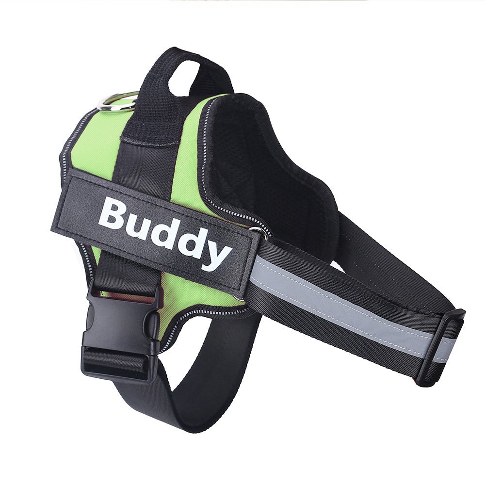 Personalized Dog Harness NO PULL Reflective Breathable Adjustable Pet Harness Vest For Small Large Dog Custom Patch Pet Supplies - Rustic Threads Farm