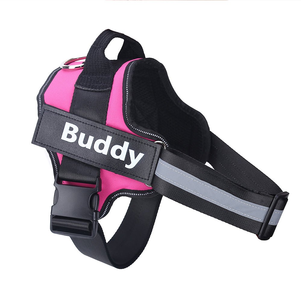 Personalized Dog Harness NO PULL Reflective Breathable Adjustable Pet Harness Vest For Small Large Dog Custom Patch Pet Supplies - Rustic Threads Farm