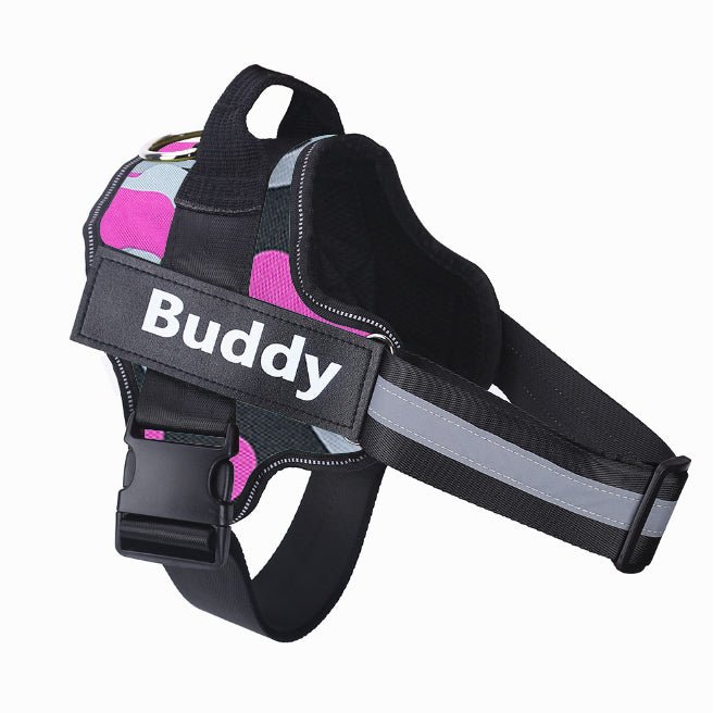 Personalized Dog Harness NO PULL Reflective Breathable Adjustable Pet Harness Vest For Small Large Dog Custom Patch Pet Supplies - Rustic Threads Farm