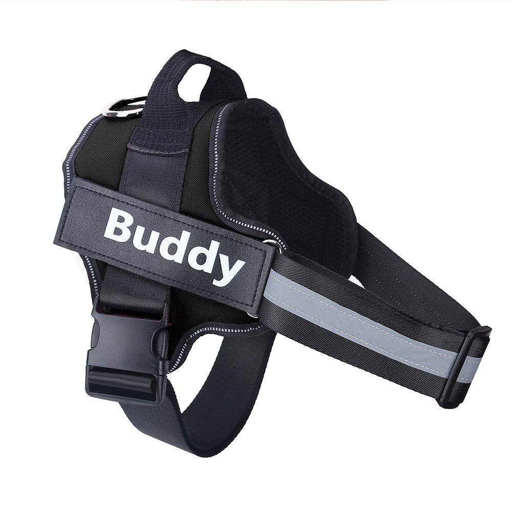 Personalized Dog Harness NO PULL Reflective Breathable Adjustable Pet Harness Vest For Small Large Dog Custom Patch Pet Supplies - Rustic Threads Farm