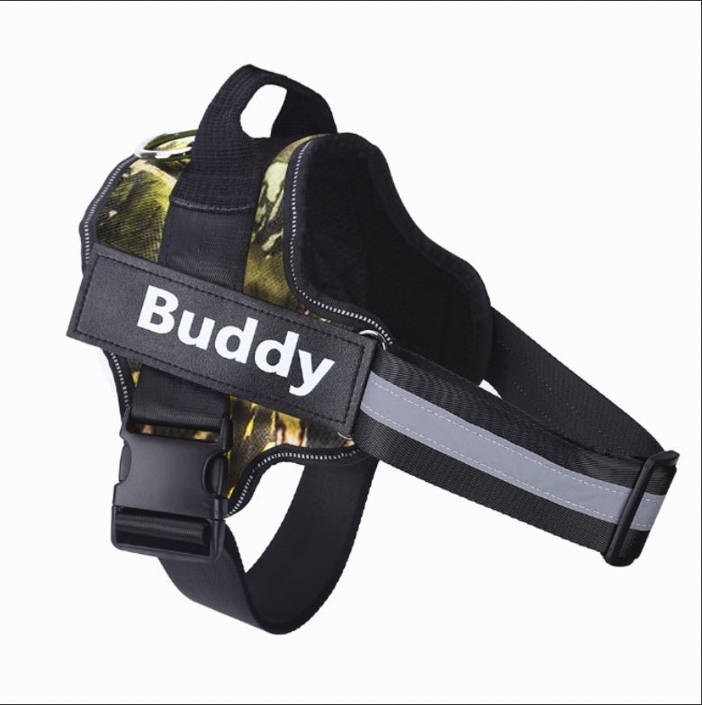 Personalized Dog Harness NO PULL Reflective Breathable Adjustable Pet Harness Vest For Small Large Dog Custom Patch Pet Supplies - Rustic Threads Farm