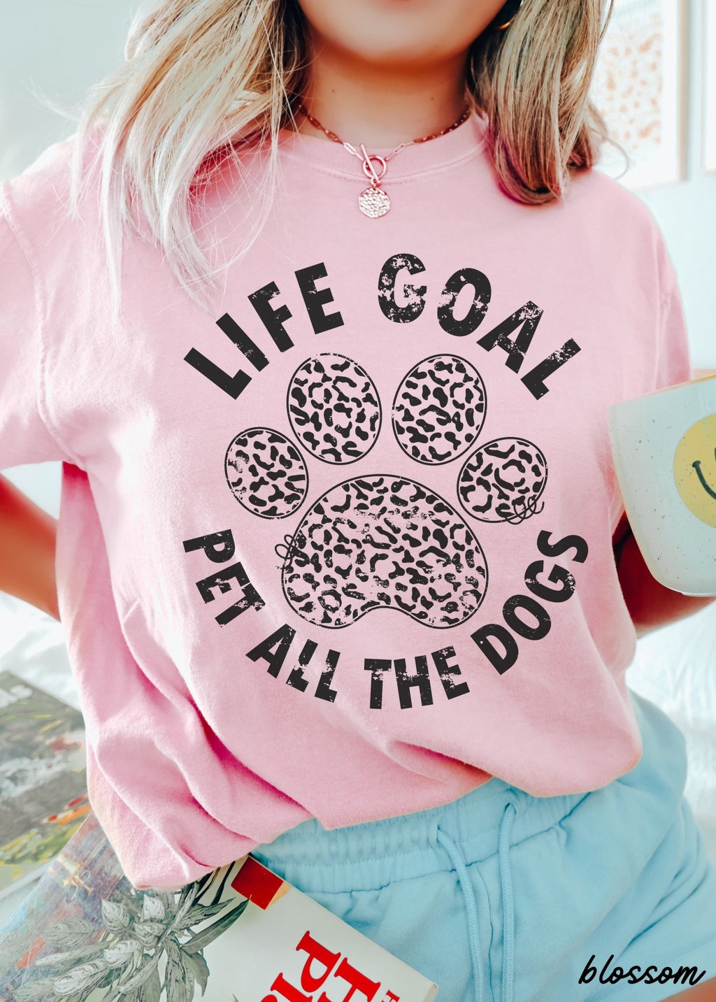 Pet All The Dogs Leopard Paw Tee *13 Colors (S-3X) - Rustic Threads Farm