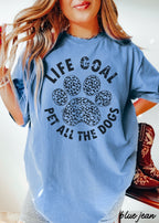 Pet All The Dogs Leopard Paw Tee *13 Colors (S-3X) - Rustic Threads Farm