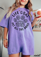 Pet All The Dogs Leopard Paw Tee *13 Colors (S-3X) - Rustic Threads Farm