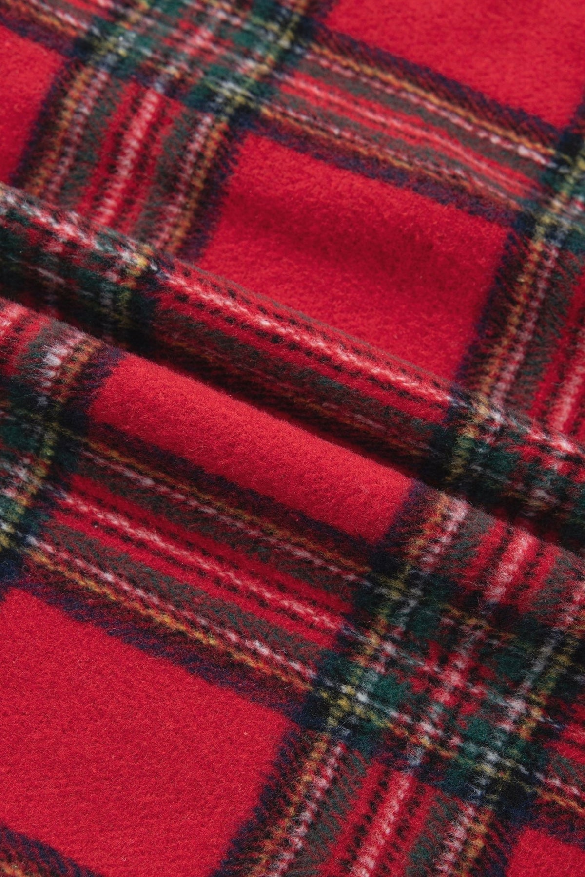 Plaid Button Front Long Sleeve Shacket - Rustic Threads Farm