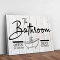 The Bathroom Sign - Rustic Threads Farm