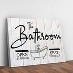 The Bathroom Sign - Rustic Threads Farm