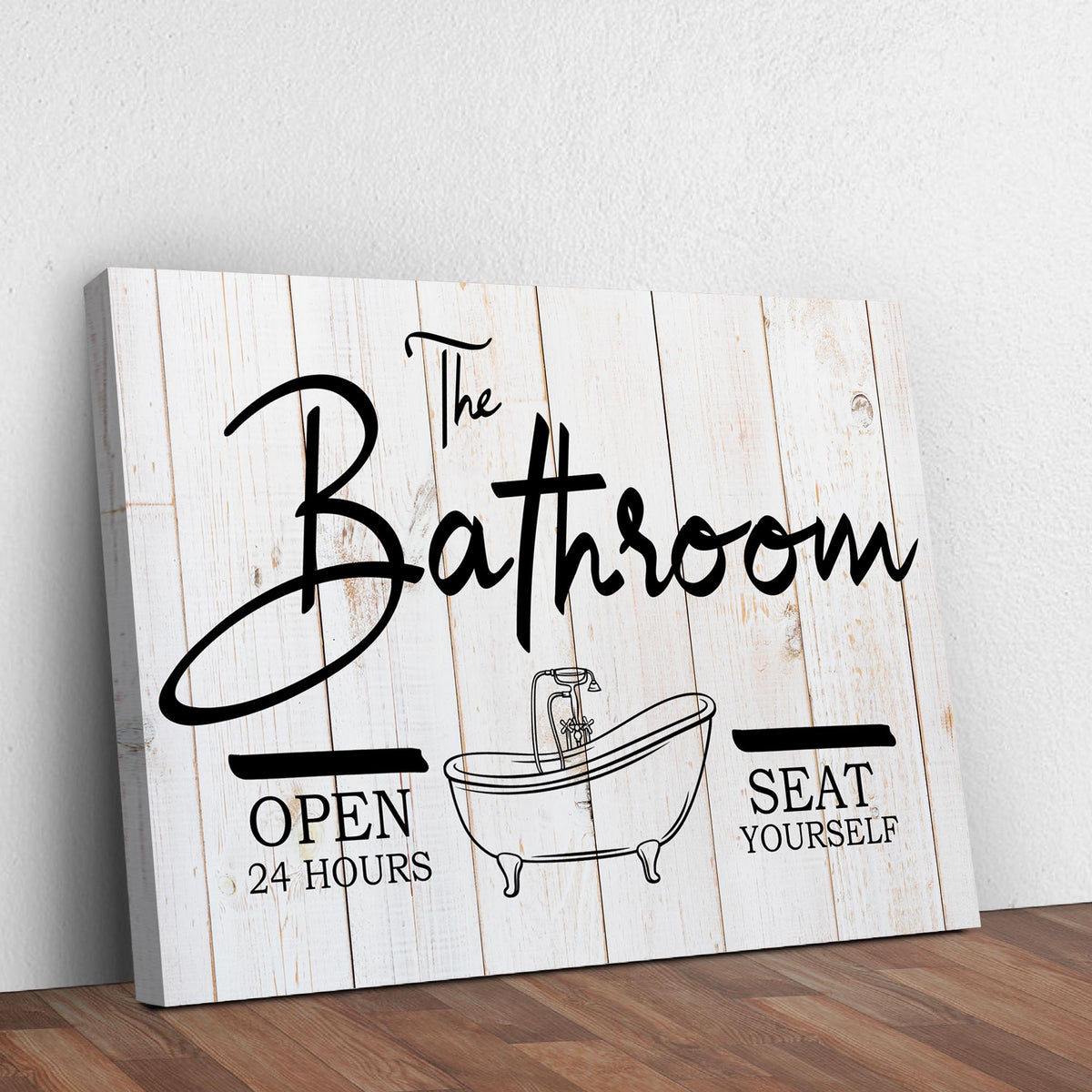 The Bathroom Sign - Rustic Threads Farm