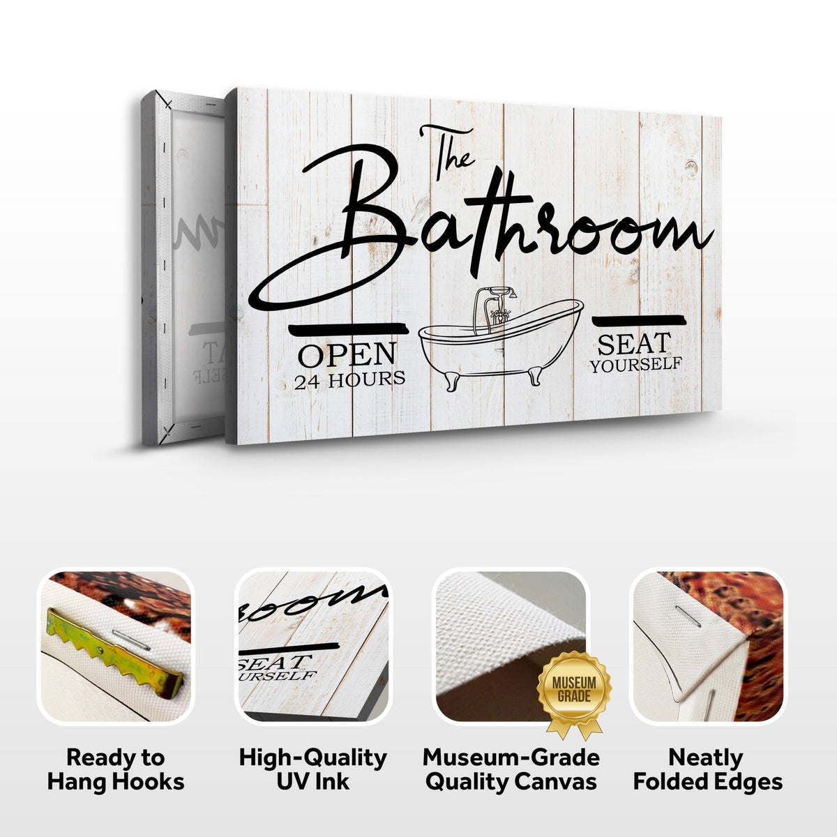The Bathroom Sign - Rustic Threads Farm
