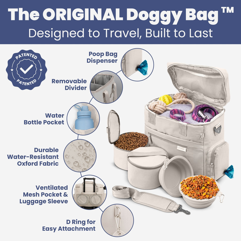 The Original Doggy Bag™ Dog Travel Bag for Supplies - Rustic Threads Farm