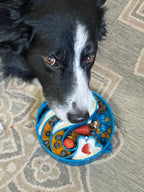 Wave eBowl Deep Slow Feeder Dog Bowl for Enrichment | Made in USA - Rustic Threads Farm