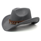 Western Charm Woolen Cowgirl Hat - Rustic Threads Farm