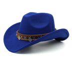 Western Charm Woolen Cowgirl Hat - Rustic Threads Farm
