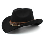 Western Charm Woolen Cowgirl Hat - Rustic Threads Farm