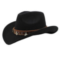 Western Charm Woolen Cowgirl Hat - Rustic Threads Farm