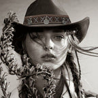 Western Charm Woolen Cowgirl Hat - Rustic Threads Farm